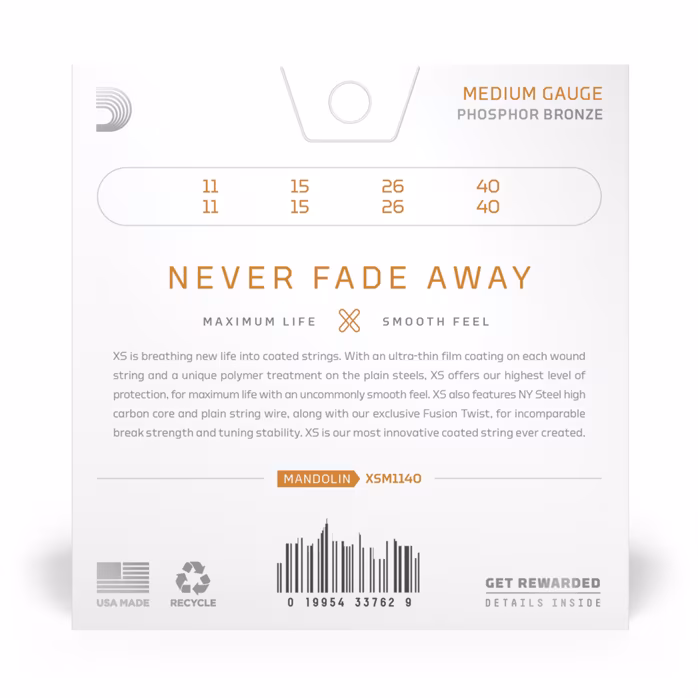 D'Addario XSM1140 - Struny pro mandolínu