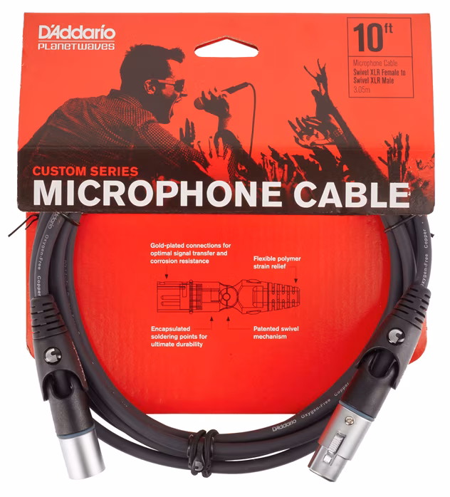 D'Addario PW-MS-10 - Mikrofonní kabel