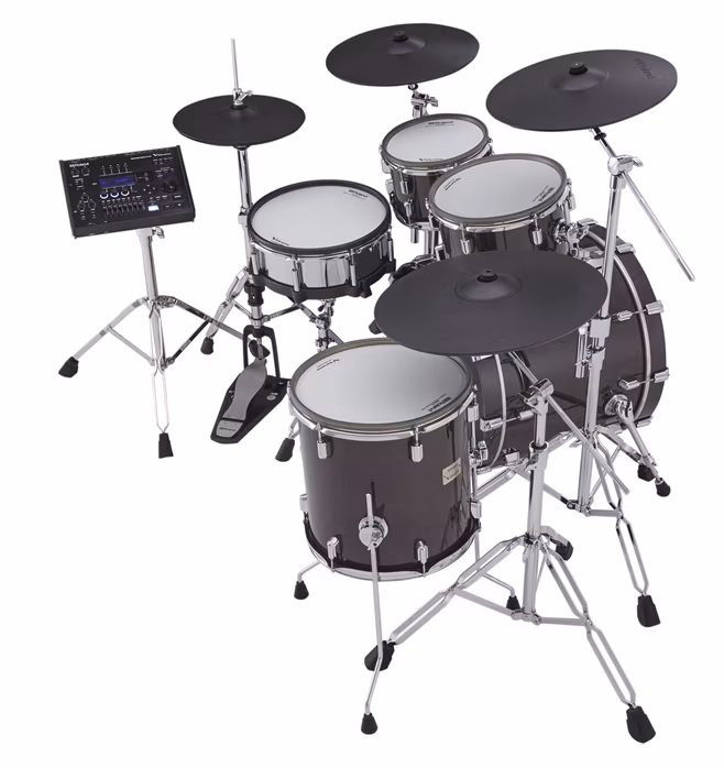 Roland VAD706 Gloss Ebony V-Drums - Elektronická bicí souprava