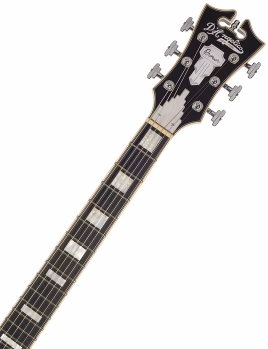 D'Angelico Double Cutaway Black Flake - Semiakustická kytara