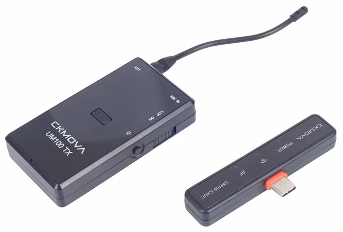 CKMOVA UM100 Kit4 - Bezdrátový reportážní set s mikrofonem