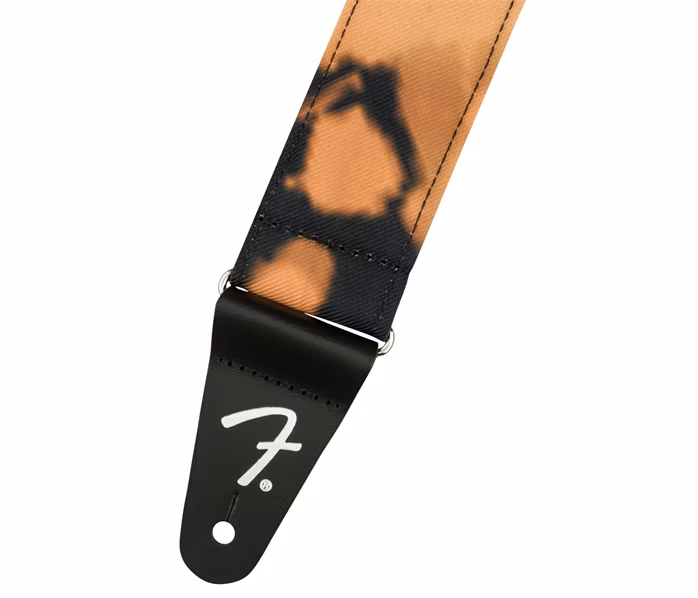 Fender Tie Dye Acid Wash Strap, Black - Kytarový popruh