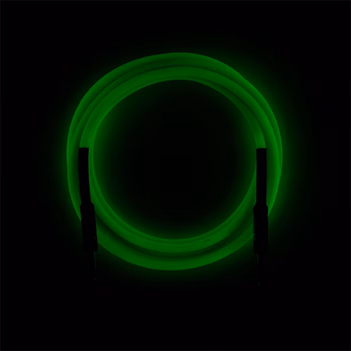 Fender Professional Glow in the Dark Cable, Green, 18.6' - Nástrojový kabel