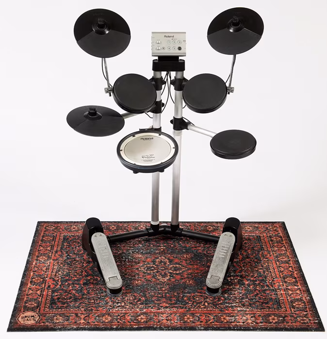 DRUMnBASE Vintage Persian Stage Mat 130 Red/Black - Koberec
