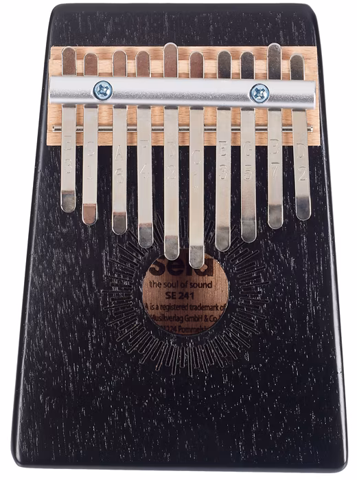 Sela Kalimba Mahogany 10 Black - Kalimba