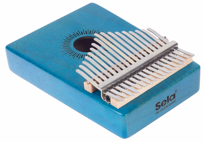 Sela Kalimba Mahogany 17 Blue - Kalimba