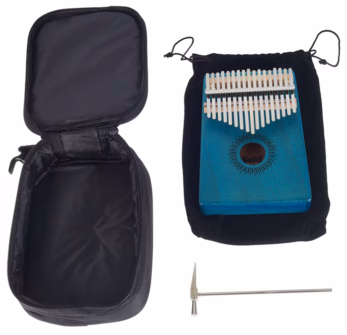 Sela Kalimba Mahogany 17 Blue - Kalimba