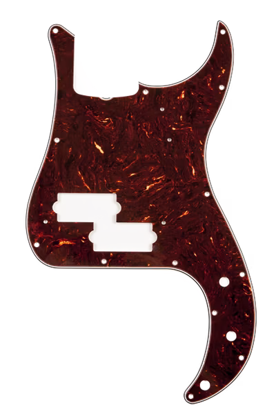 Fender Pure Vintage Pickguard, '63 Precision Bass, 13-Hole Mount, Brown Shell, 3-Ply - Pickguard