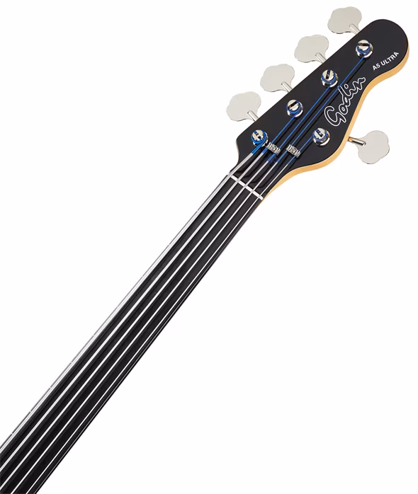 Godin A5 Ultra Natural Fretless A/E with Bag - Hybridní bezpražcová baskytara