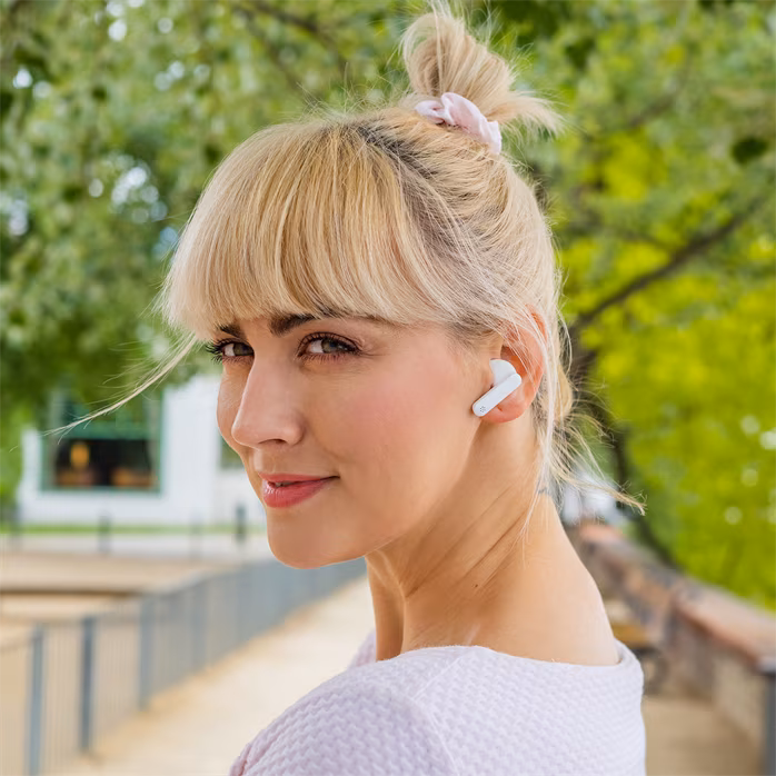 Niceboy HIVE Beans White - Bezdrátová sluchátka