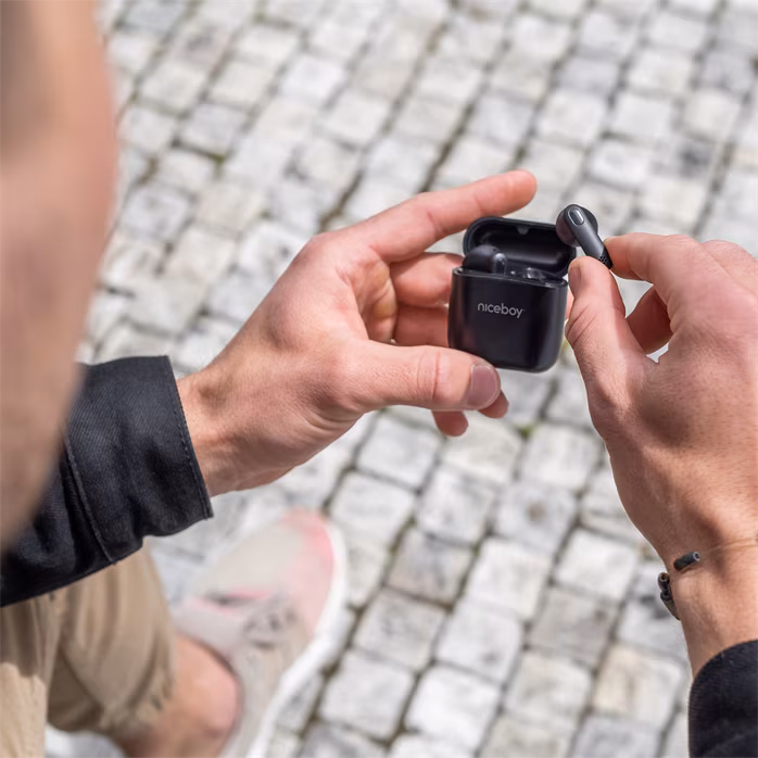 Niceboy HIVE Beans Black - Bezdrátová sluchátka