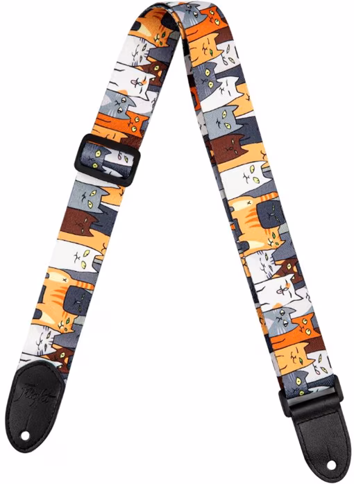 Flight S35 Cats Ukulele Strap (rozbalené) - Popruh pro ukulele