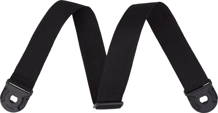 Fender Quick Grip Locking Strap Black Polypro - Kytarový popruh