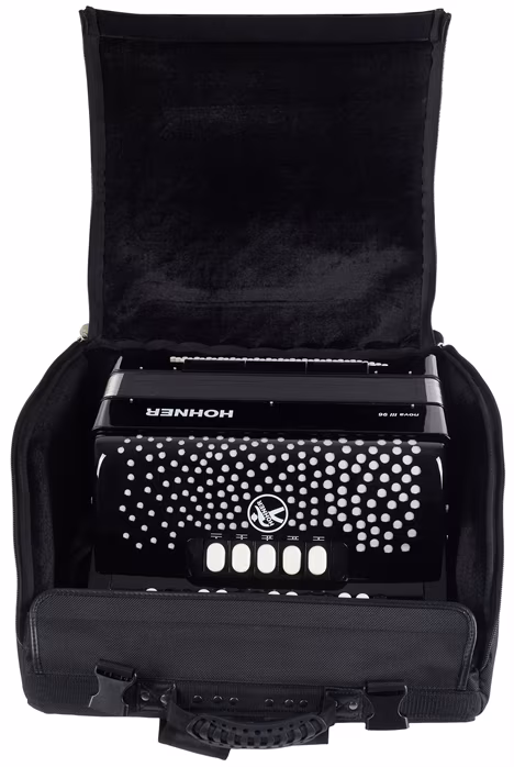 Hohner Nova III 96 black, B-stepped - Chromatický akordeon