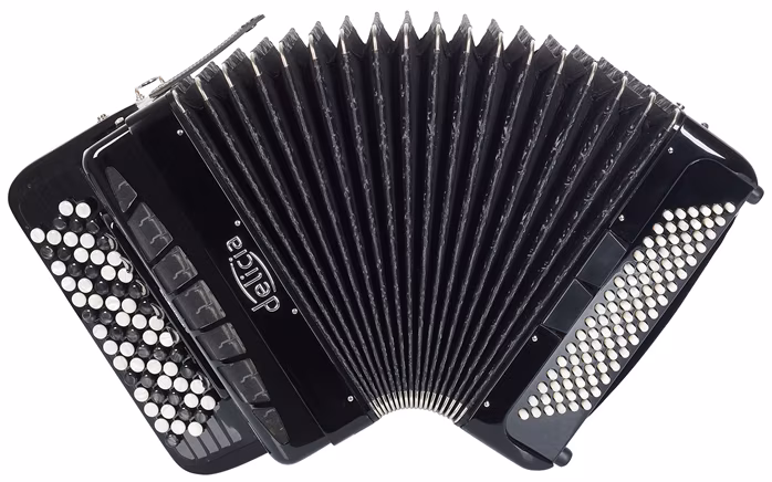 Delicia Sonorex 96 B, Black - Chromatický akordeon