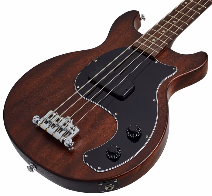 Gibson Les Paul Junior Tribute DC Bass Worn Brown - Elektrická baskytara