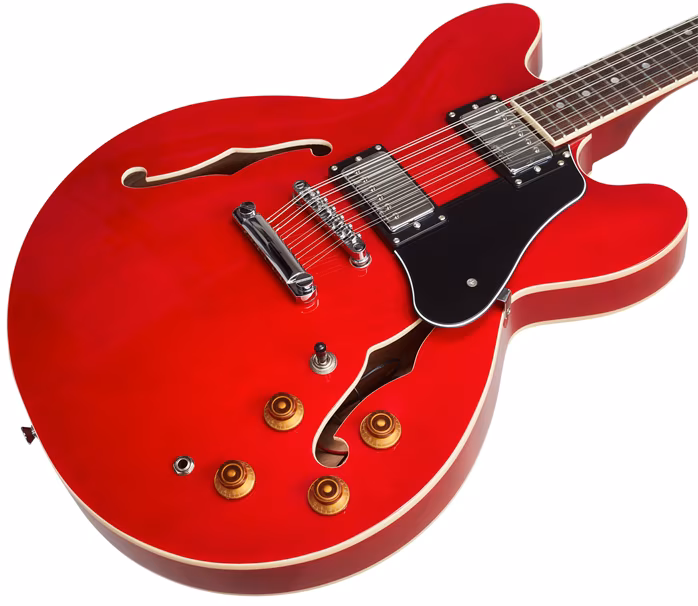 Vintage VSA500CR-12 - Dvanáctistrunná semiakustická kytara