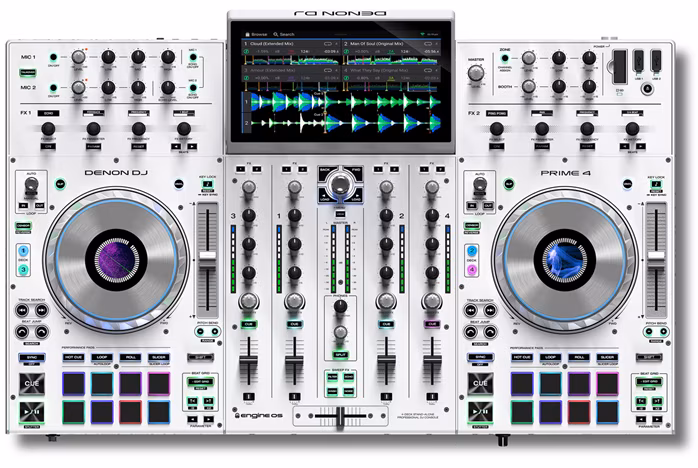 DENON DJ PRIME 4 White LTD - DJ přehrávač