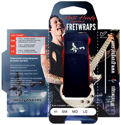 Gruvgear FretWraps "Matthew Kiichi Heafy" Signature Edition Medium - Tlumítko strun