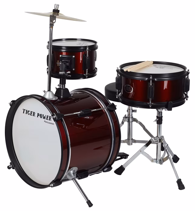 Tiger Power TCCJR30 Red (rozbalené) - Dětská bicí souprava
