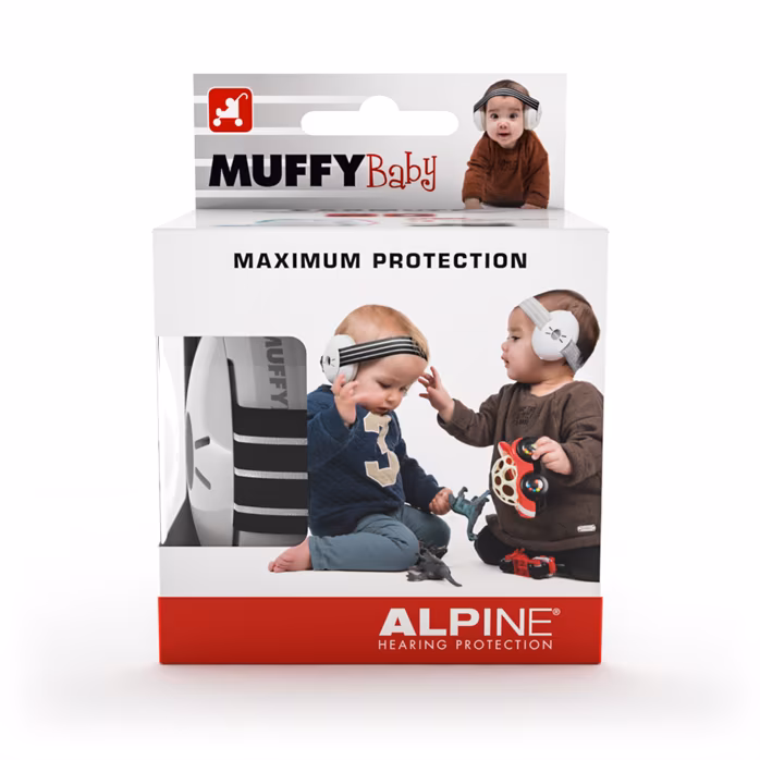 Alpine Muffy Baby Black - Dětská izolační sluchátka