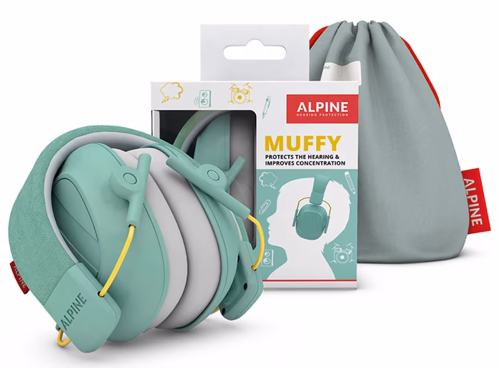 Alpine Muffy Mint (rozbalené) - Dětská izolační sluchátka