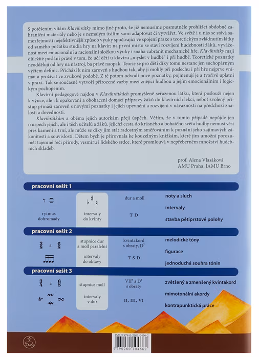 KN Klavihrátky - cestování s klavírem - pracovní sešit 2 - Škola hry na klavír
