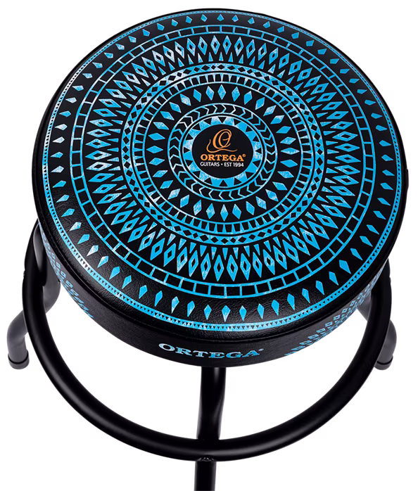 Ortega Bar Stool 24" Blue Kaleidoscope - Barová stolička