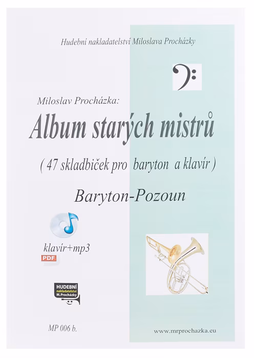 KN Album starých mistrů - Baryton/Pozoun - Noty na trombon