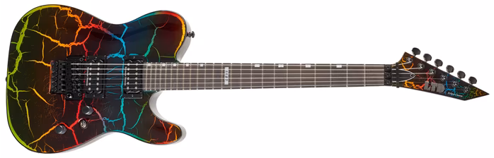 ESP LTD Eclipse 87 Rainbow Crackle - Elektrická kytara