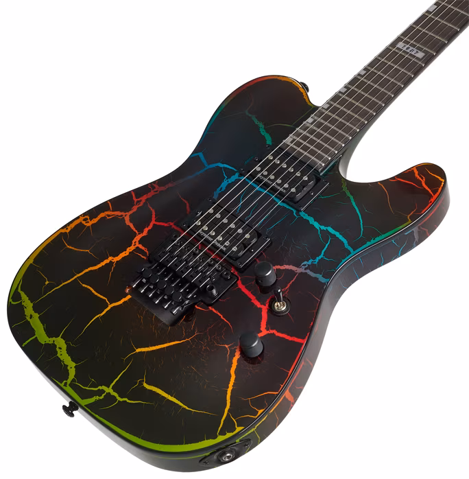 ESP LTD Eclipse 87 Rainbow Crackle - Elektrická kytara