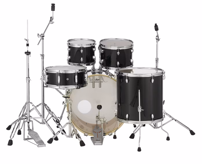 Pearl Export Jet Black Rock Set - Bicí souprava s činely
