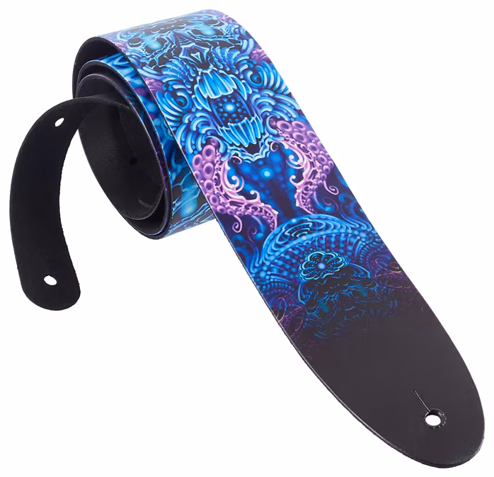 Perri's Leathers 11048 David Bollt Leather Strap Electric Deep - Kytarový popruh