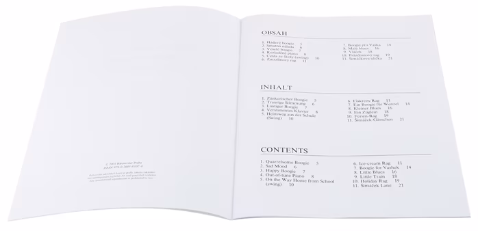 KN Malé jazzové album - Emil Hradecký - Noty pro klavír