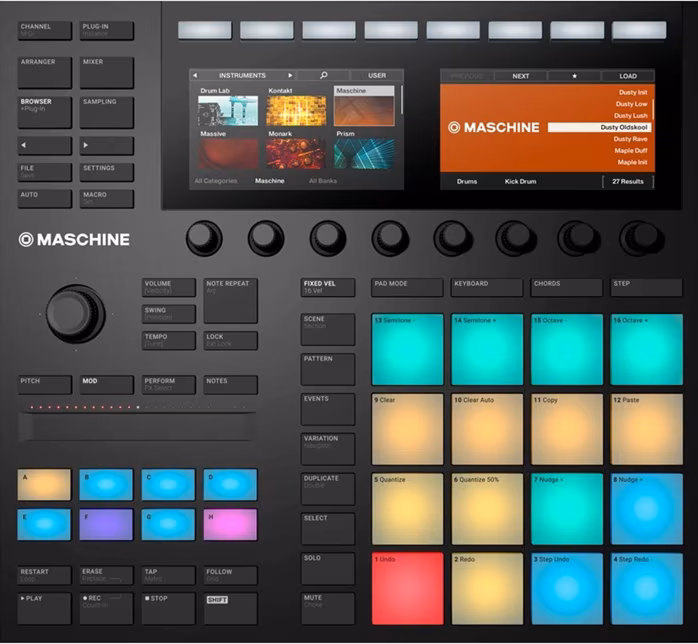 Native Instruments Maschine MK3 BK (rozbalené) - MIDI kontroler, groove software