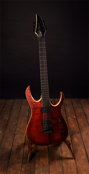 Mayones Duvell 6 Pre-Facelift Dirty Red - Elektrická kytara