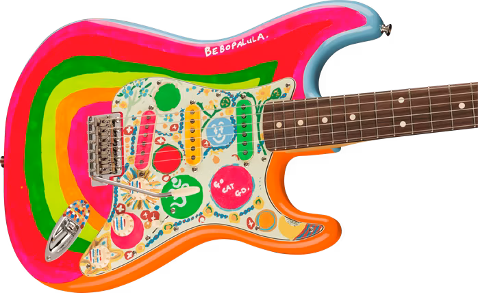Fender George Harrison Rocky Stratocaster RW Rocky Artwork OSB - Elektrická kytara