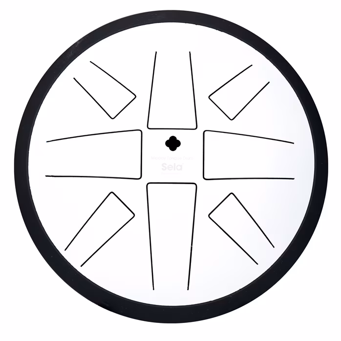 Sela 10" Melody Tongue Drum White - Tongue drum