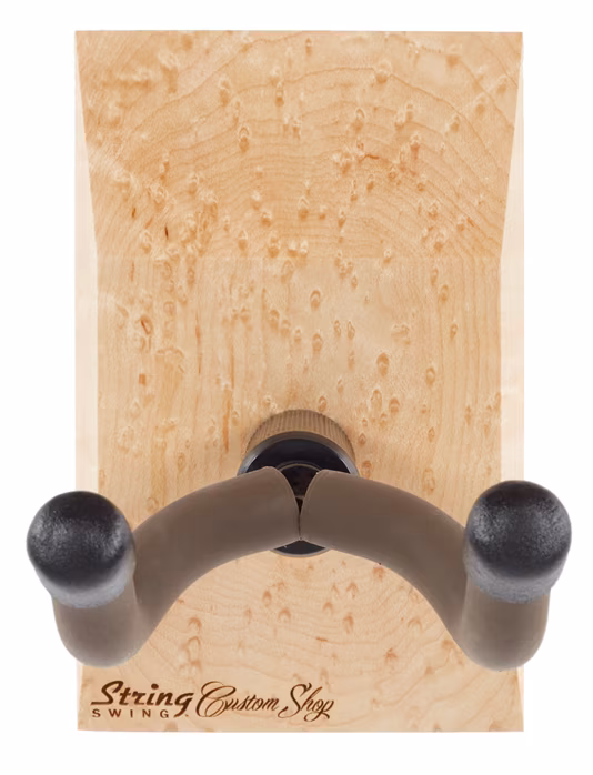 String-Swing Custom Shop Wall Mount Guitar Keeper Birdseye Maple - Kytarový věšák