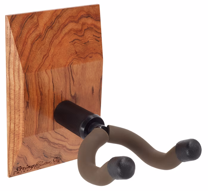 String-Swing Custom Shop Wall Mount Guitar Keeper Gum Cherry - Kytarový věšák