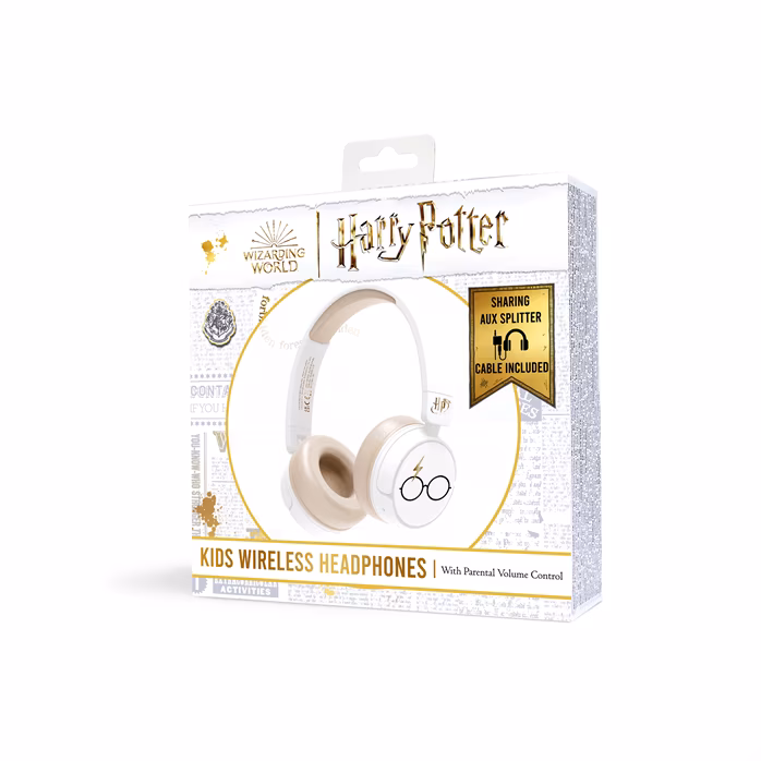OTL Harry Potter Kids Wireless Headphones white - Bezdrátová sluchátka
