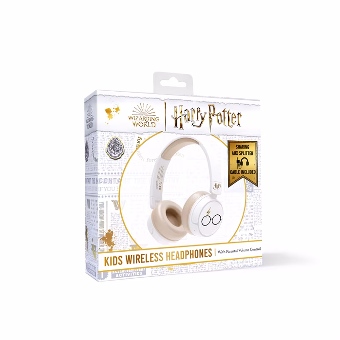 OTL Harry Potter Kids Wireless Headphones white - Bezdrátová sluchátka