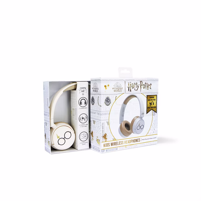 OTL Harry Potter Kids Wireless Headphones white - Bezdrátová sluchátka