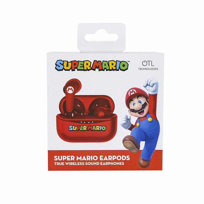 OTL Super Mario Red TWS Earpods - Bezdrátová sluchátka