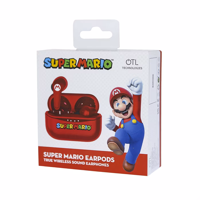 OTL Super Mario Red TWS Earpods - Bezdrátová sluchátka