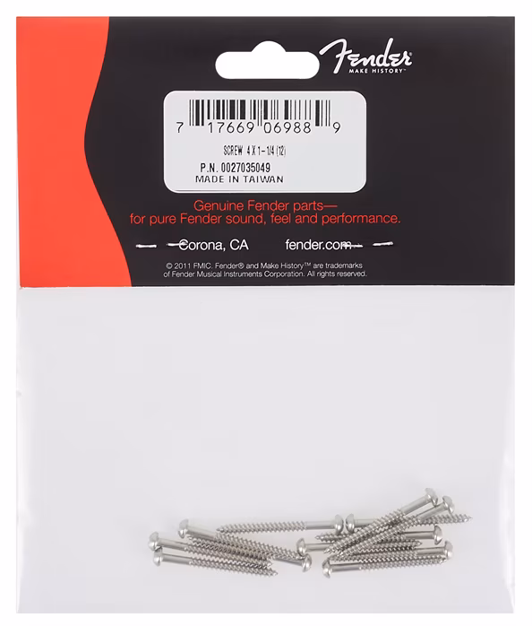 Fender Pure Vintage Bass Pickup Mounting Screws - Kytarový hardware