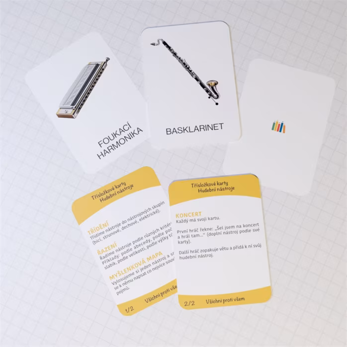 Zodpovědná výuka Třísložkové karty: Hudební nástroje - Hudební nauka