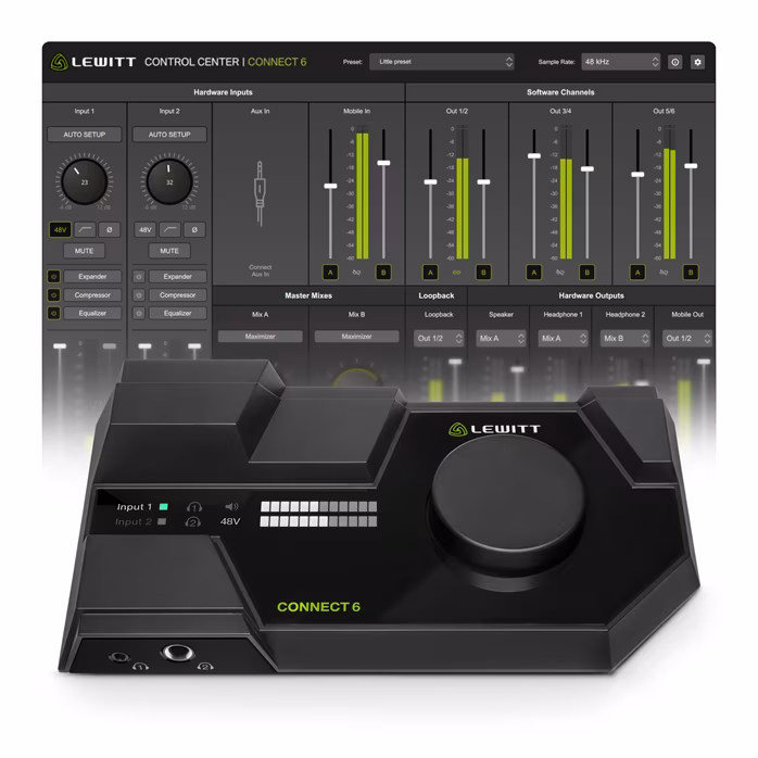 Lewitt CONNECT 6 - USB zvuková karta