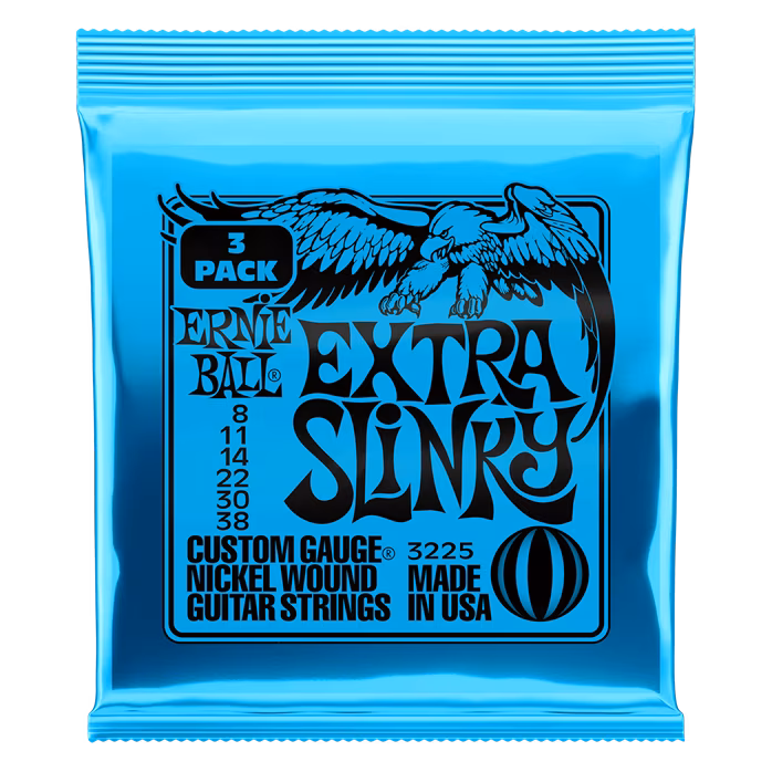 Ernie Ball 3225 Nickel Wound Strings Extra Slinky 3 Pack - Struny pro elektrickou kytaru