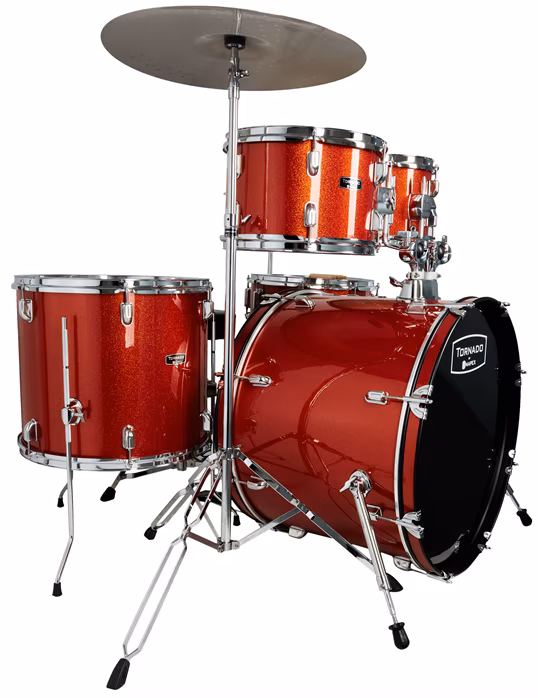 Tornado Studio Set Orange Sparkle - Bicí souprava s činely